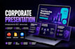 design a professional company profile presentation