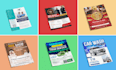 design a professional flyer, brochure, and poster