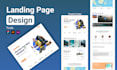 do ui ux design, web design, website design, and landing page design