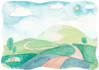 create the illustrations using traditional media