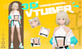 create 3d character models, vrchat avatar, vtuber character, anime and vroid