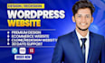 develop creative, unique and stunning business wordpress website