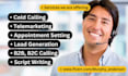 do b2b ,b2c cold calling and appointment setting