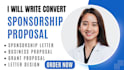 write sponsorship letter grant proposal sponsorship proposal business proposal