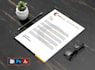 design letterhead professional, unique and editable