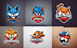 create unique sports, mascot, creative logo
