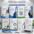 design modern educational ,medical and business posters