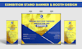 design exhibition stand banner, backdrop, and booth design