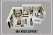 redraw floor plan for real estate agent