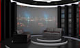 create 3d news and studio set design for your visual needs