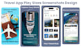 do screenshots design, app screenshots, web app screenshots and feature images