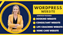 design wordpress booking website for life coach consulting home care website