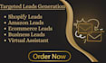 shopify amazon seller leads ecommerce leads business leads virtual assistant