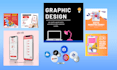 create 10 unique social media posts design