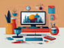 create modern flat vector illustration