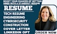 write an ats resume for software, IT, cybersecurity, uiandux, and tech jobs