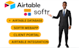 design knack and airtable database, connect with other apps, and API softr