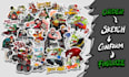 do cool custom sticker design, badge, label, patch, decals