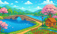 draw cozy stardew valley pixel art portraits or scenes