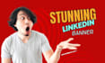 professional linkedin banner design and custom  header