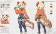 draw custom character sheet or reference sheet for your character, furry,fursona