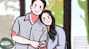 draw cute couple portrait and illustration from your photo