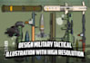 create artistic army tactical logo design or illustration