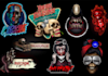 design horror scary logo