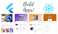 develop beautiful fast android ios apps with react native, flutter, flutterflow