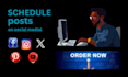 schedule meeting buffer schedule post metricool hootsuite loomly posting reals