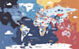 illustrate a flat vector illustration map