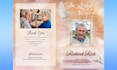 design event, funeral flyer, obituary and program in 3hrs