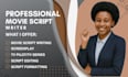 do movie script, screenplay, screenwriting, movie script writing, scriptwriter