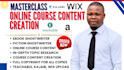 create online course content, course creation ebook ghostwriter, workbook design