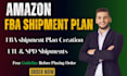 create amazon fba shipment plan and print labels