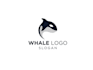 do whale logo design in high definition