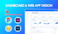 do admin dashboard UI UX design, figma saas web app design