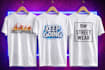create simple and trendy t shirt designs for clothing brand