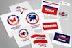 do modern political campaign logo design