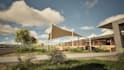 create large scale architectural 3d model and landscaping