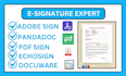 create adobe sign pandadoc PDF sign echosign docuware xodo sign cocosign VA