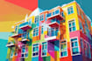 draw your architectural wpap pop art