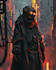 do cyberpunk sci fi robot, mecha character concept art