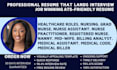 write healthcare resume, medical, grad nurse, nanny, billing analyst resume