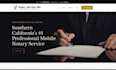 create responsive notary website notary landing page notary public website