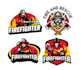 do modern firefighter logo