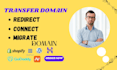 transfer, connect, domain fix email issue to any website, shopify, wordpress