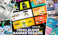 design high quality shopify banner,web,wix,wordpress,header,vedio,slider