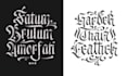 draw you a stunning blackletter typography