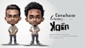 draw full body big head cartoon caricature